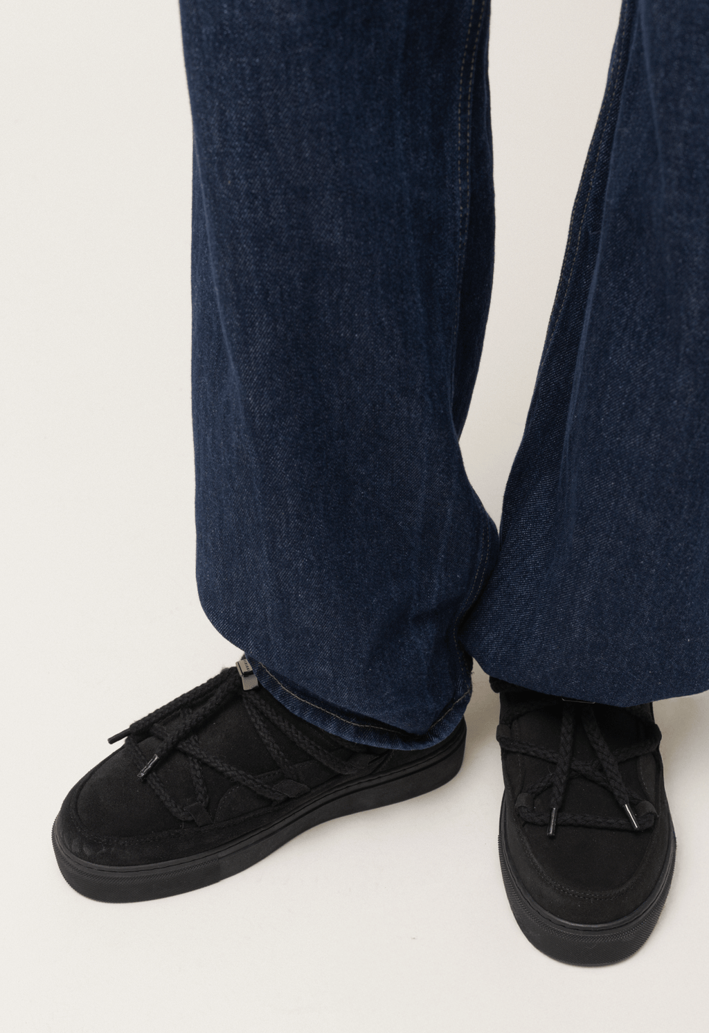 Sneakers basse Inuikii Classic Low in pelle con interno in lana, colore Nero, immagine 8 di 8