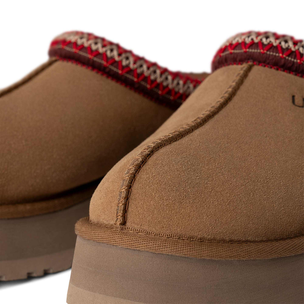 Pantofola slip-on UGG Tazz in pelle scamosciata, colore Chestnut, immagine 5 di 5