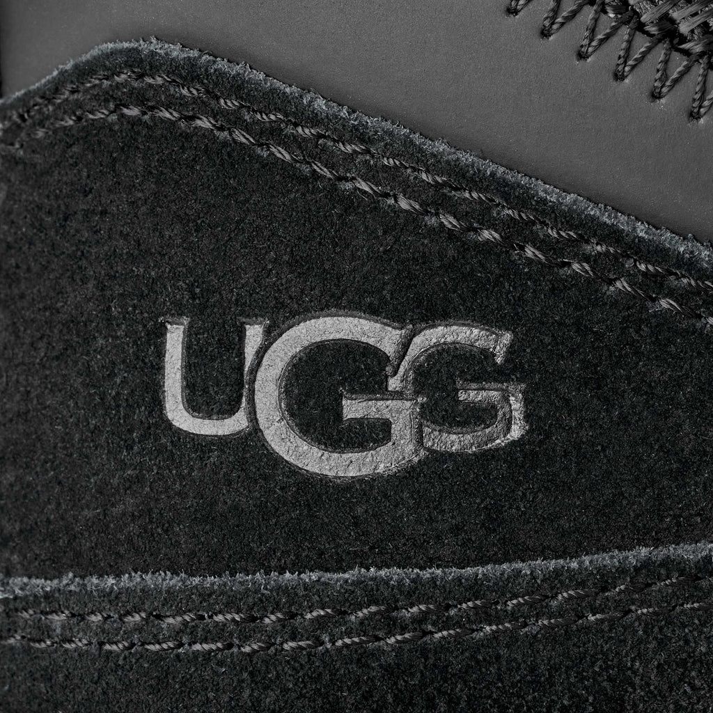 Sneakers basse UGG Lowmel in pelle scamosciata con inserti in rete, colore Nero, immagine 5 di 7