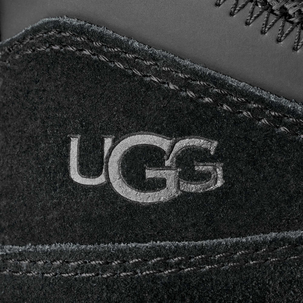 Sneakers basse UGG Lowmel in pelle scamosciata con inserti in rete, colore Nero, immagine 5 di 7