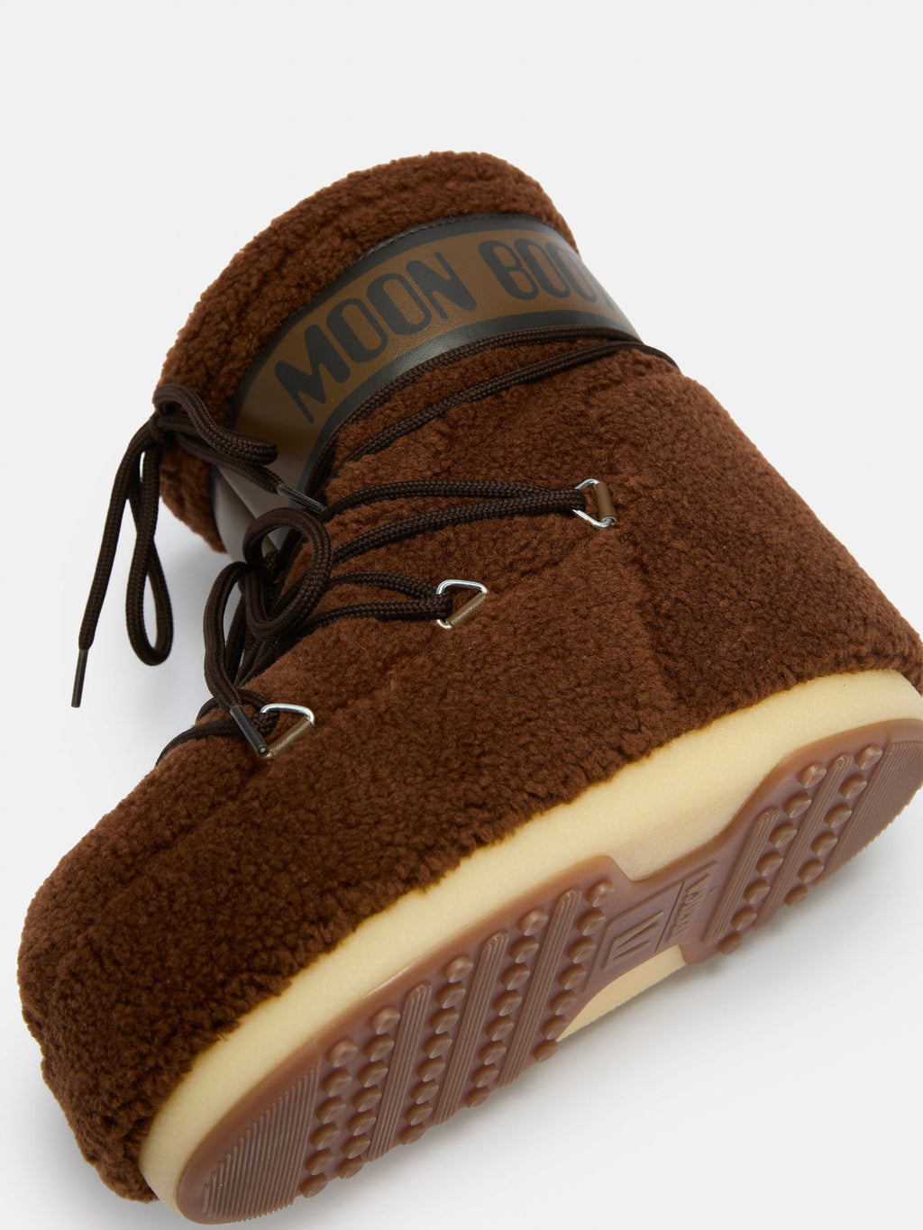 Doposci basso in pile Moon Boot Icon Low Fleece, colore Marrone, immagine 3 di 5