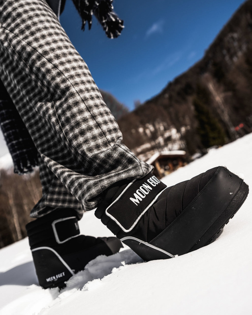 Doposci con chiusura a strappo Moon Boot Icon Strap, colore Nero, immagine 5 di 5