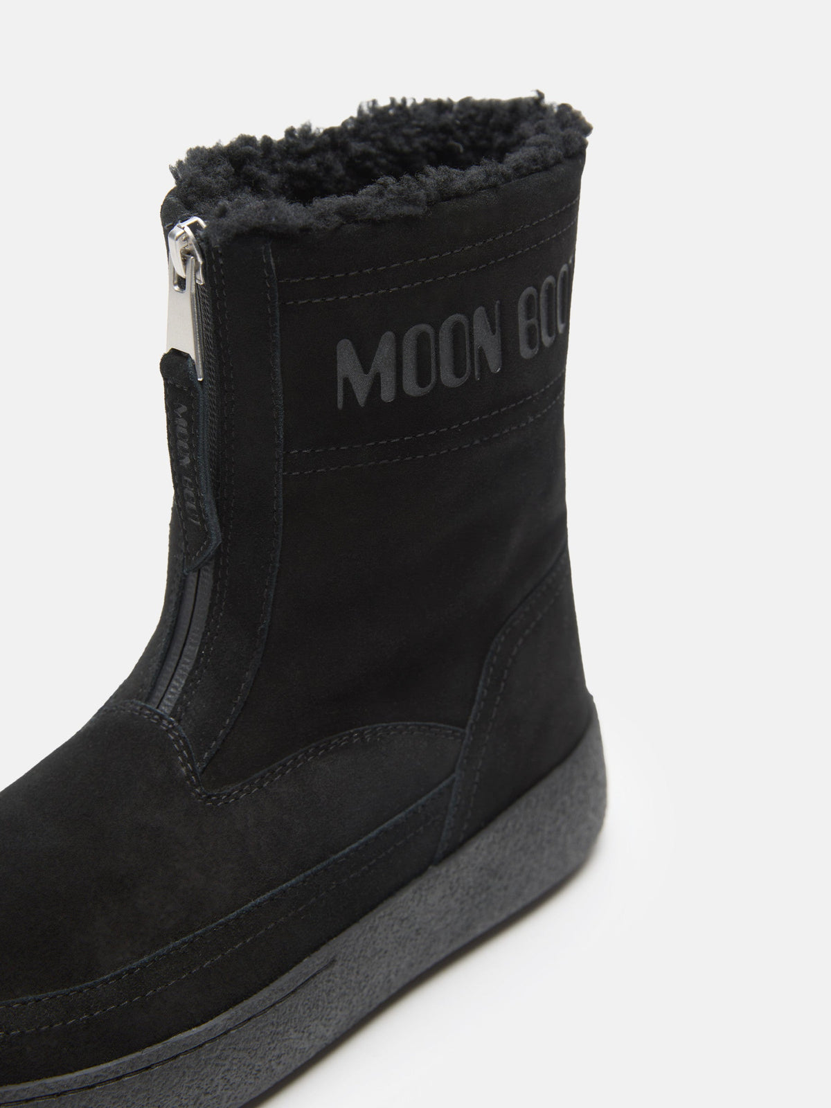 Stivale in scamosciato con zip Moon Boot Ltrack Lara, colore Nero, immagine 3 di 4