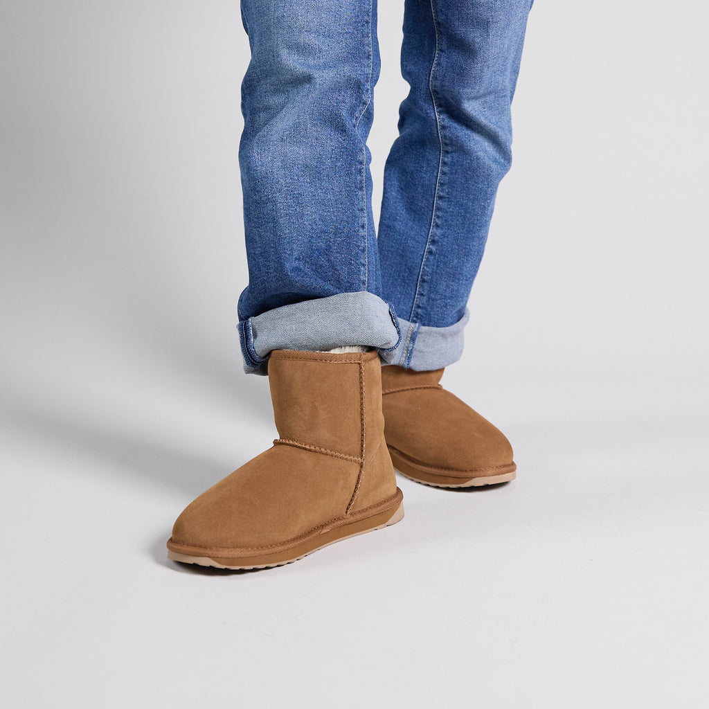 Stivaletto EMU Australia Stinger Mini con fodera in pelle di pecora, colore Castagna, immagine 2 di 8