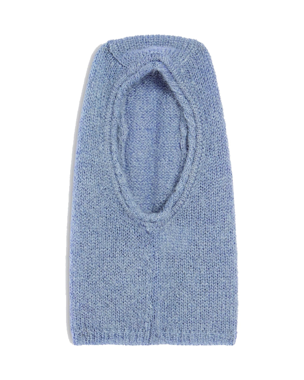 Aspesi balaclava in mohair e lana, colore azzurro, vista principale