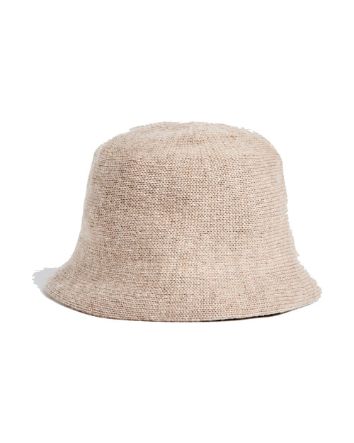 Aspesi cappello alla pescatora in lana e cashmere, colore tortora, vista principale