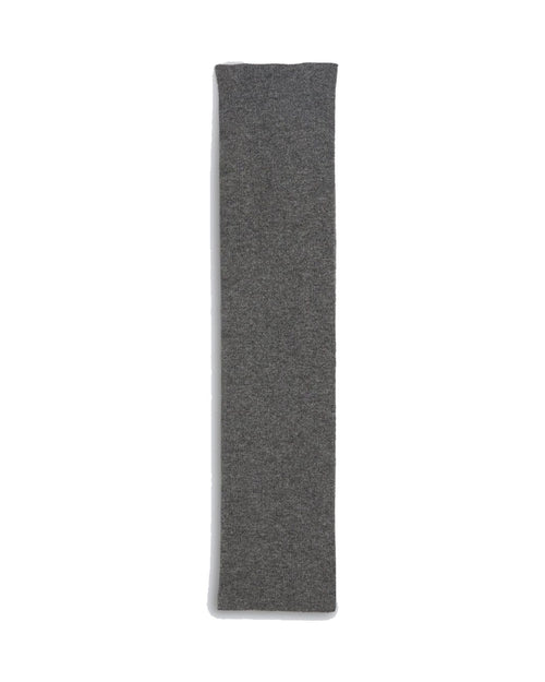 Aspesi sciarpa in lana, yak e cashmere, colore grigio, vista principale