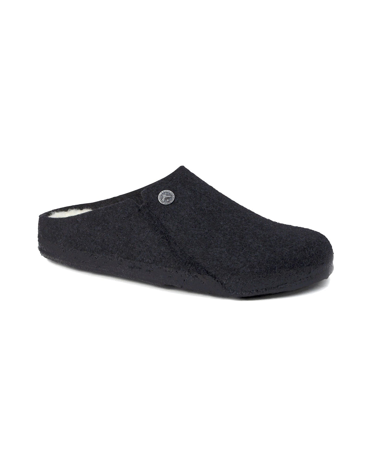 Pantofola in feltro di lana Birkenstock Zermatt Shearling Felt, colore Antracite, vista principale