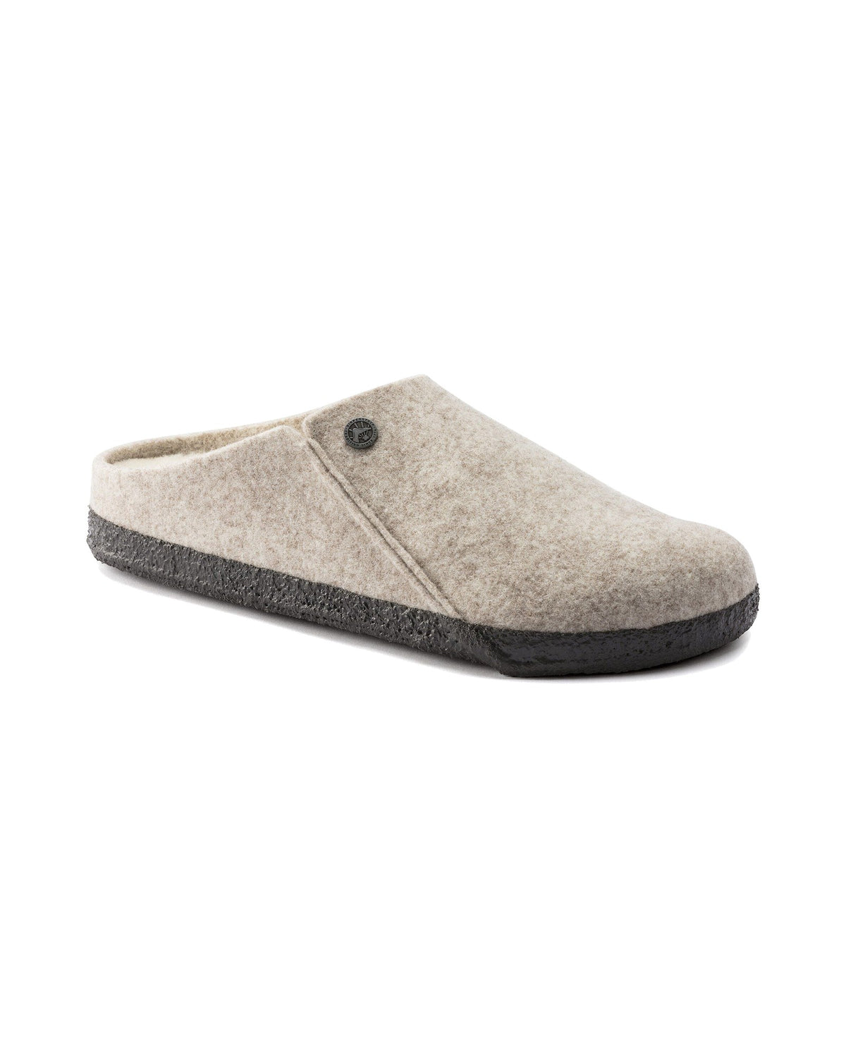 Pantofola in feltro di lana Birkenstock Zermatt Shearling Felt, colore Eggnog, vista principale