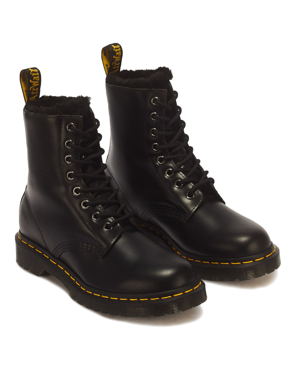 Anfibio Dr. Martens 1460 Serena in pelle con fodera sintetica, colore Nero, immagine 5 di 8