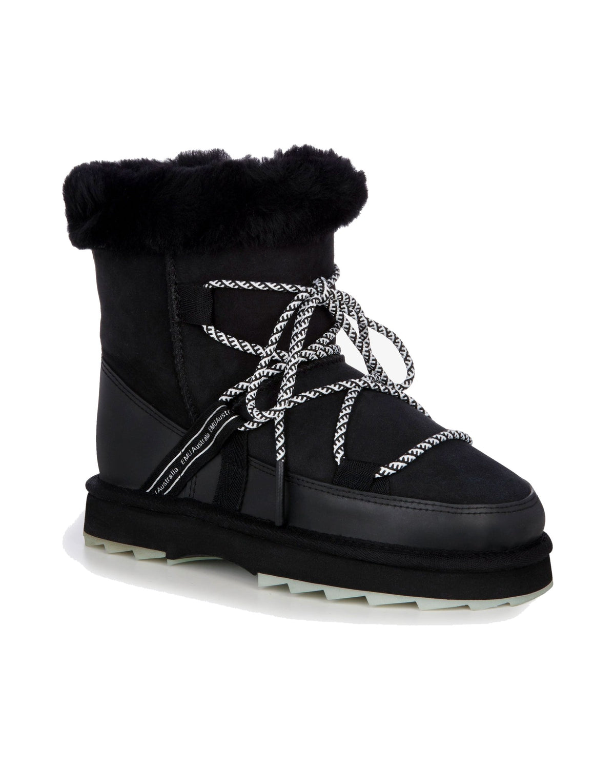 Stivale EMU Australia Blurred in pelle di pecora double face, colore Nero, immagine 3 di 7