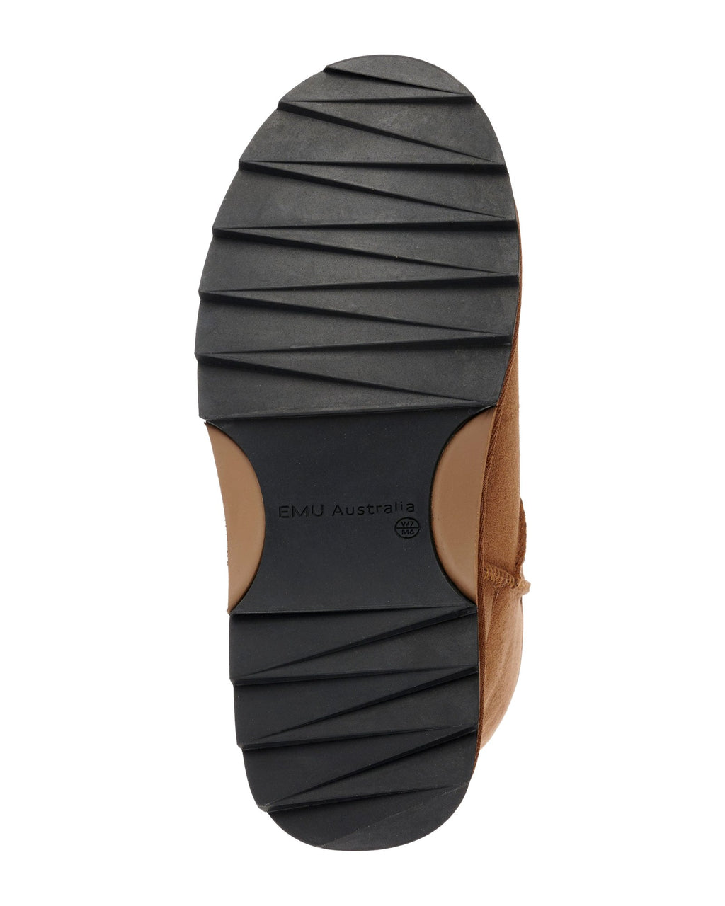 Stivaletto EMU Australia Sharky Mini in montone con suola Sharky, colore Castagna/Nero, immagine 6 di 7
