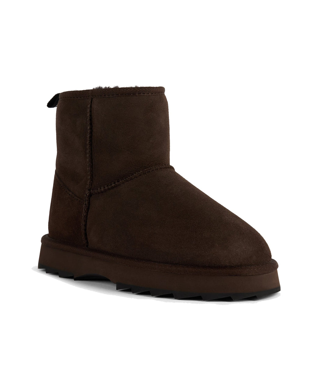Stivaletto EMU Australia Sharky Mini in montone con suola Sharky, colore Cioccolato, immagine 2 di 6