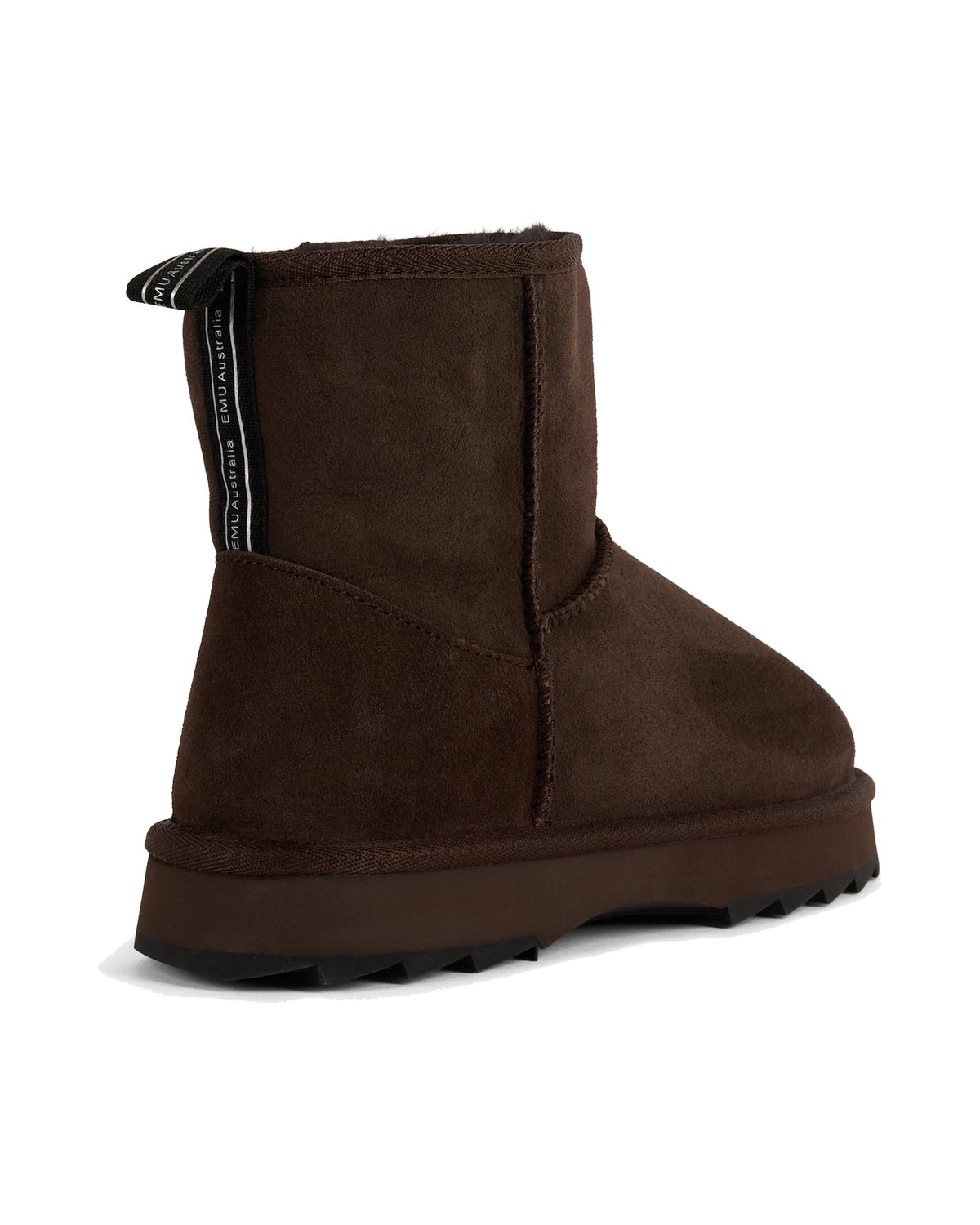 Stivaletto EMU Australia Sharky Mini in montone con suola Sharky, colore Cioccolato, immagine 3 di 6
