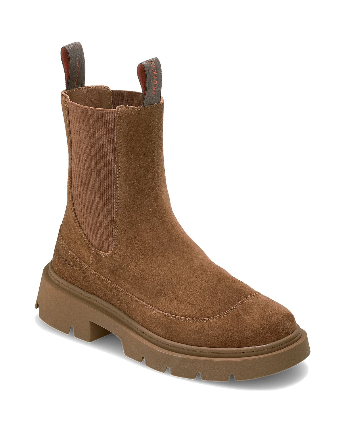 Stivaletto chelsea Inuikii Chelsea Wool in pelle con interno in lana, colore Marrone, immagine 3 di 4