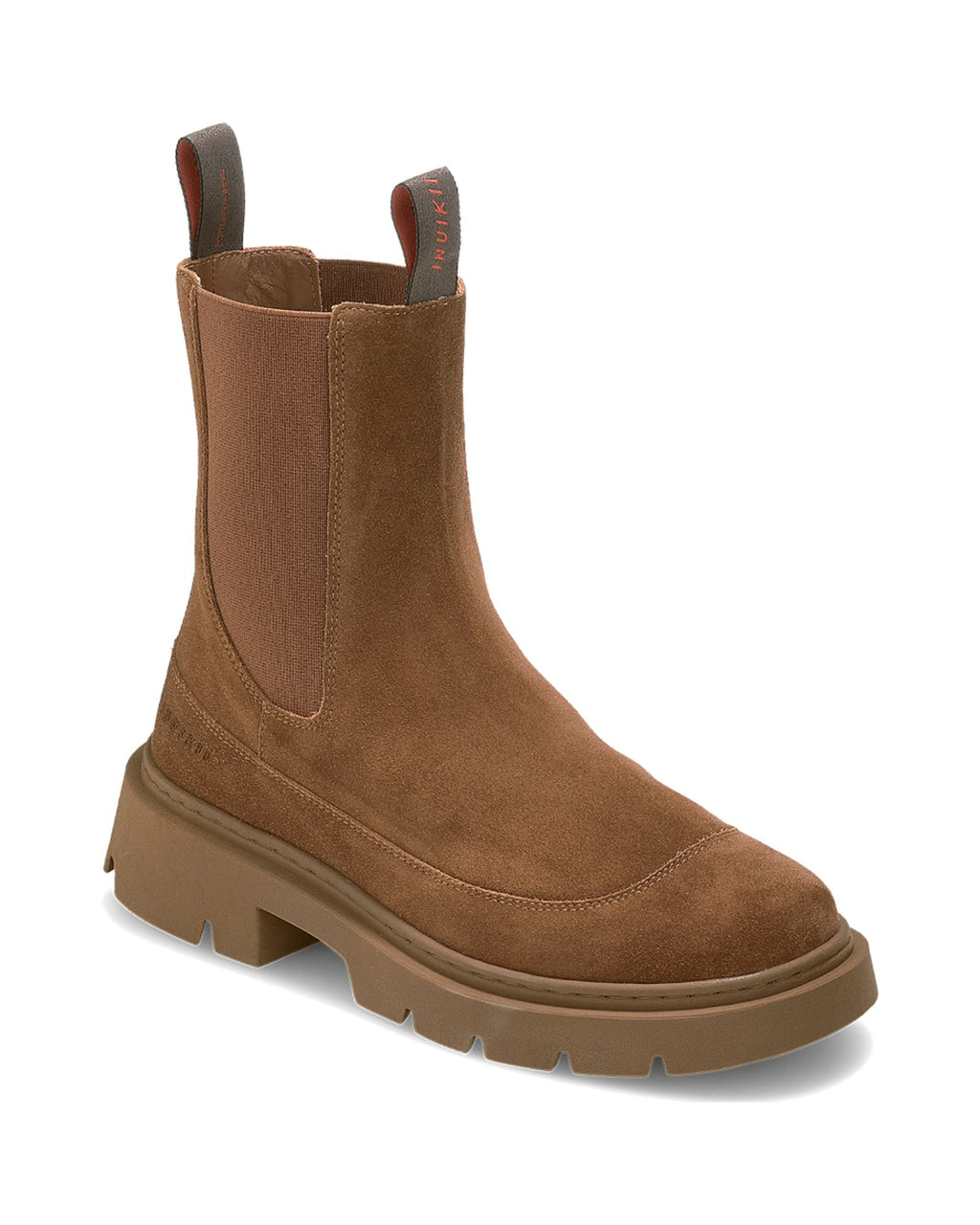 Stivaletto chelsea Inuikii Chelsea Wool in pelle con interno in lana, colore Marrone, immagine 4 di 4
