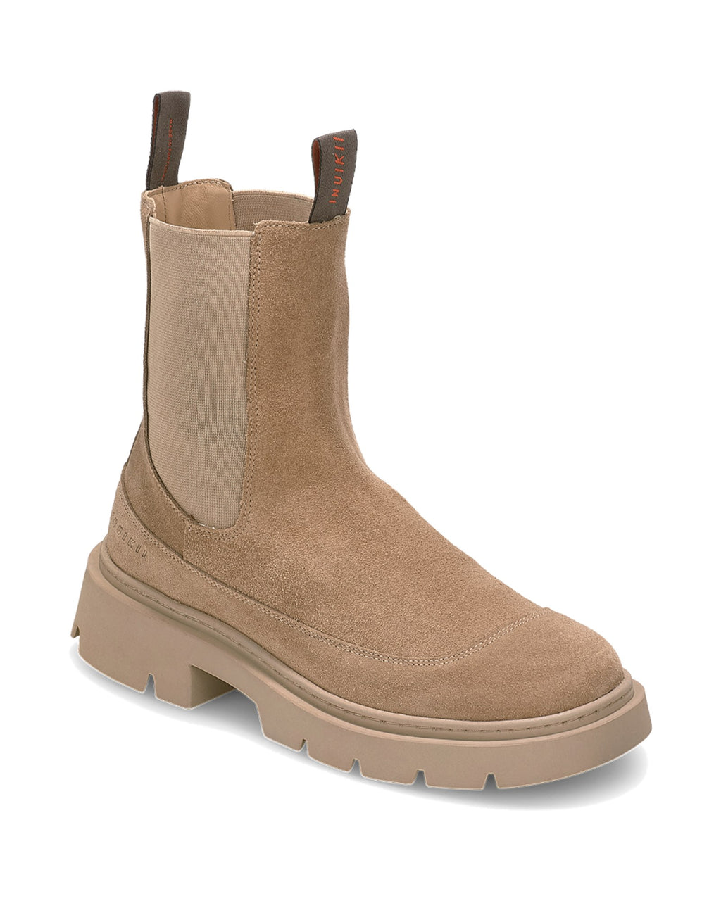 Stivaletto chelsea Inuikii Chelsea Wool in pelle con interno in lana, colore Beige, immagine 2 di 4