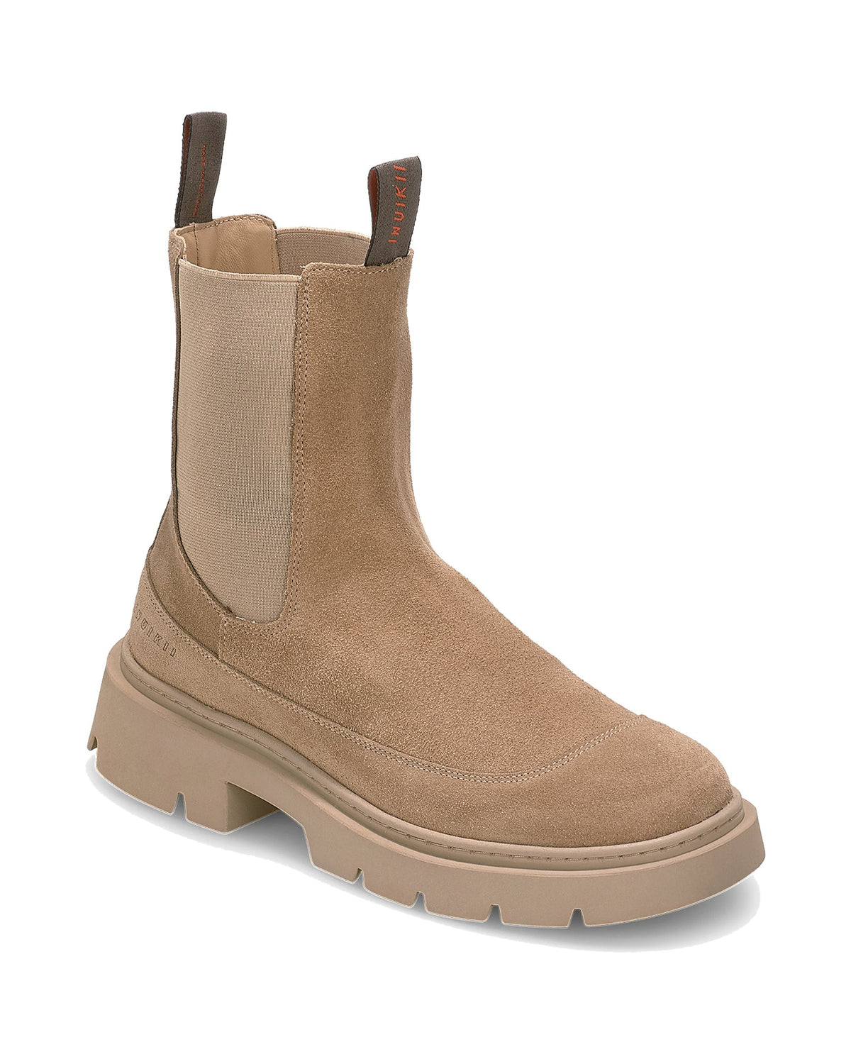 Stivaletto chelsea Inuikii Chelsea Wool in pelle con interno in lana, colore Beige, immagine 4 di 4