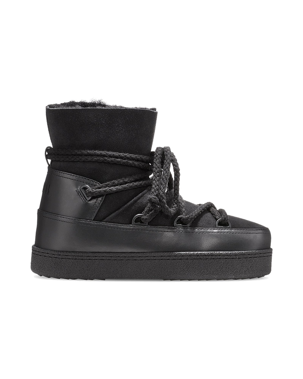 Stivale Inuikii Classic Boot in lana e pelle, colore Nero, vista principale