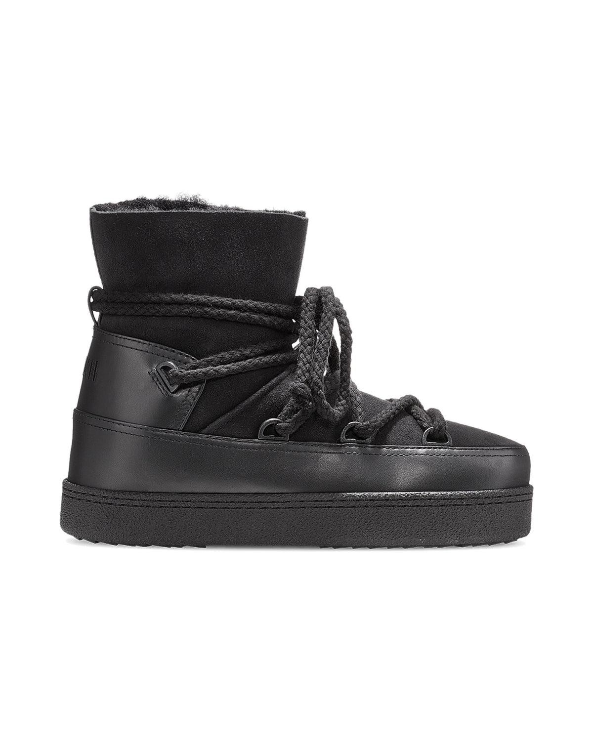 Stivale Inuikii Classic Boot in lana e pelle, colore Nero, vista principale