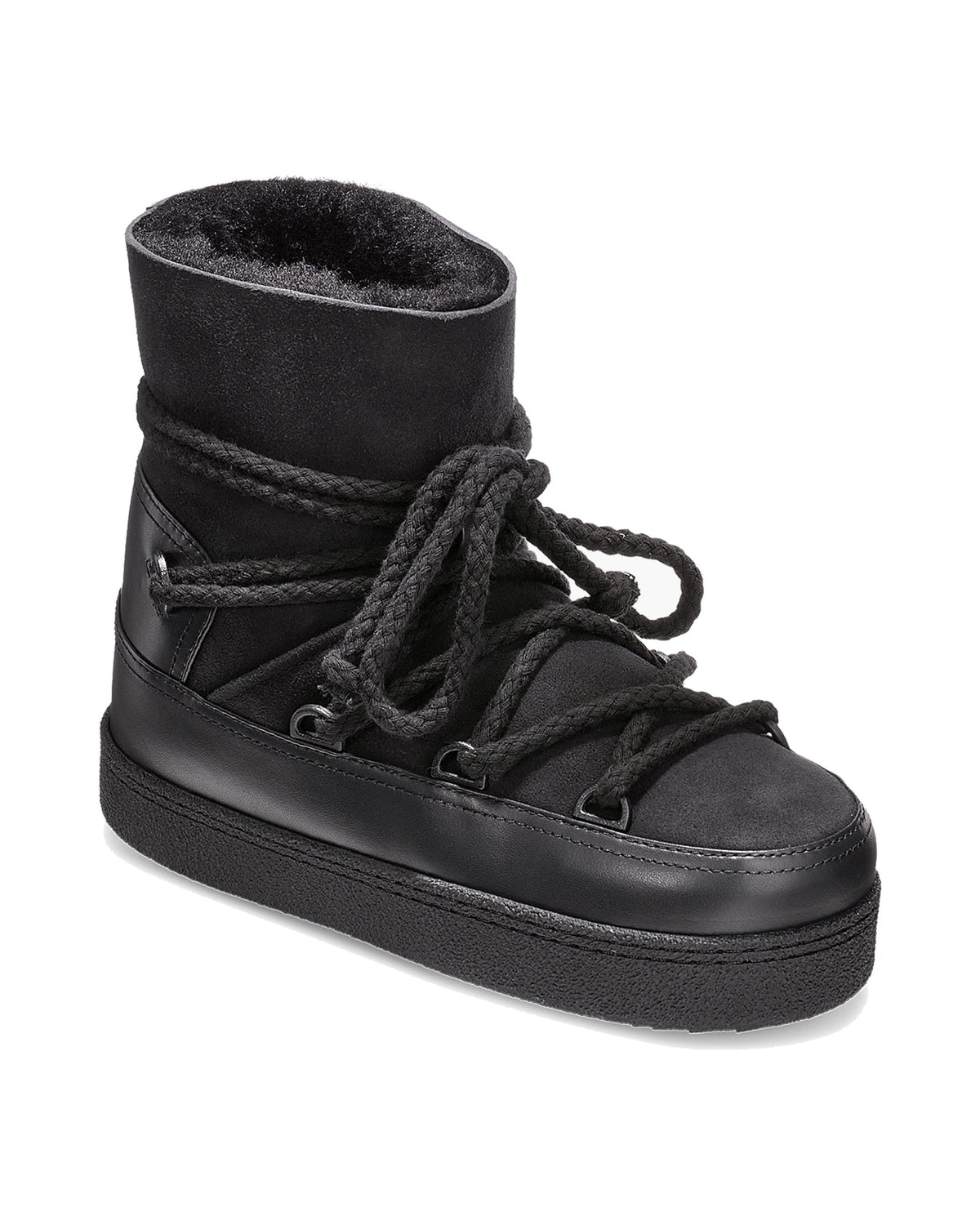 Stivale Inuikii Classic Boot in lana e pelle, colore Nero, immagine 4 di 4