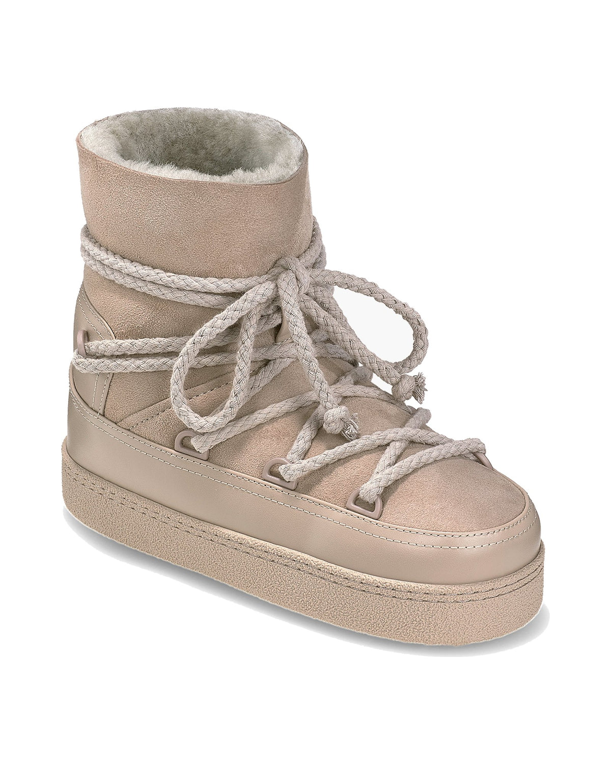 Stivale Inuikii Classic Boot in lana e pelle, colore Grigio, immagine 4 di 4