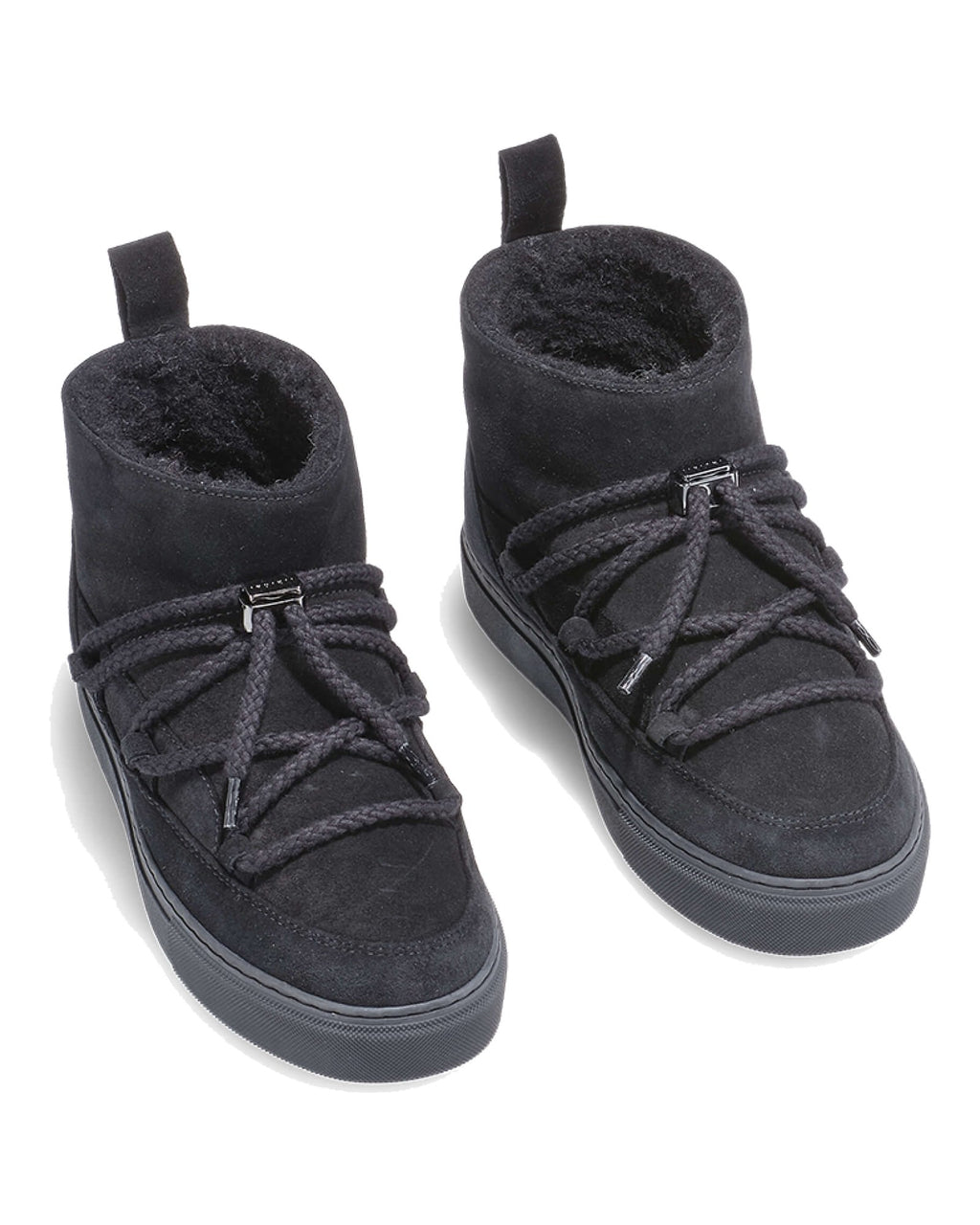 Sneakers basse Inuikii Classic Low in pelle con interno in lana, colore Nero, immagine 4 di 8