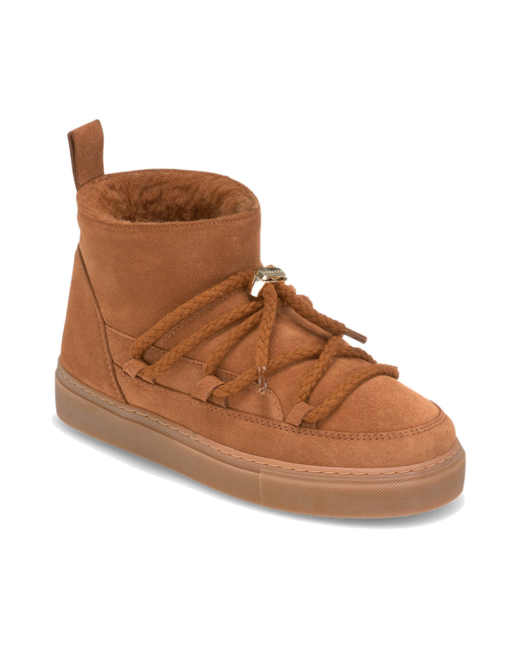 Sneakers basse Inuikii Classic Low in pelle con interno in lana, colore Marrone, immagine 2 di 4