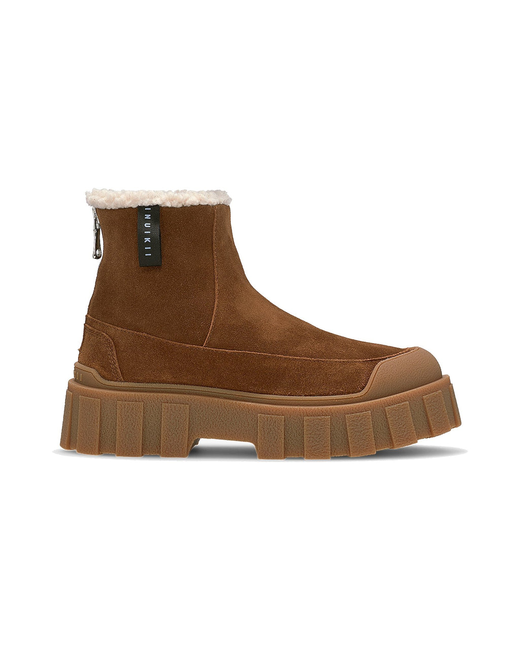 Stivaletto Inuikii Cortina Wool in pelle con interno in lana, colore Marrone, vista principale