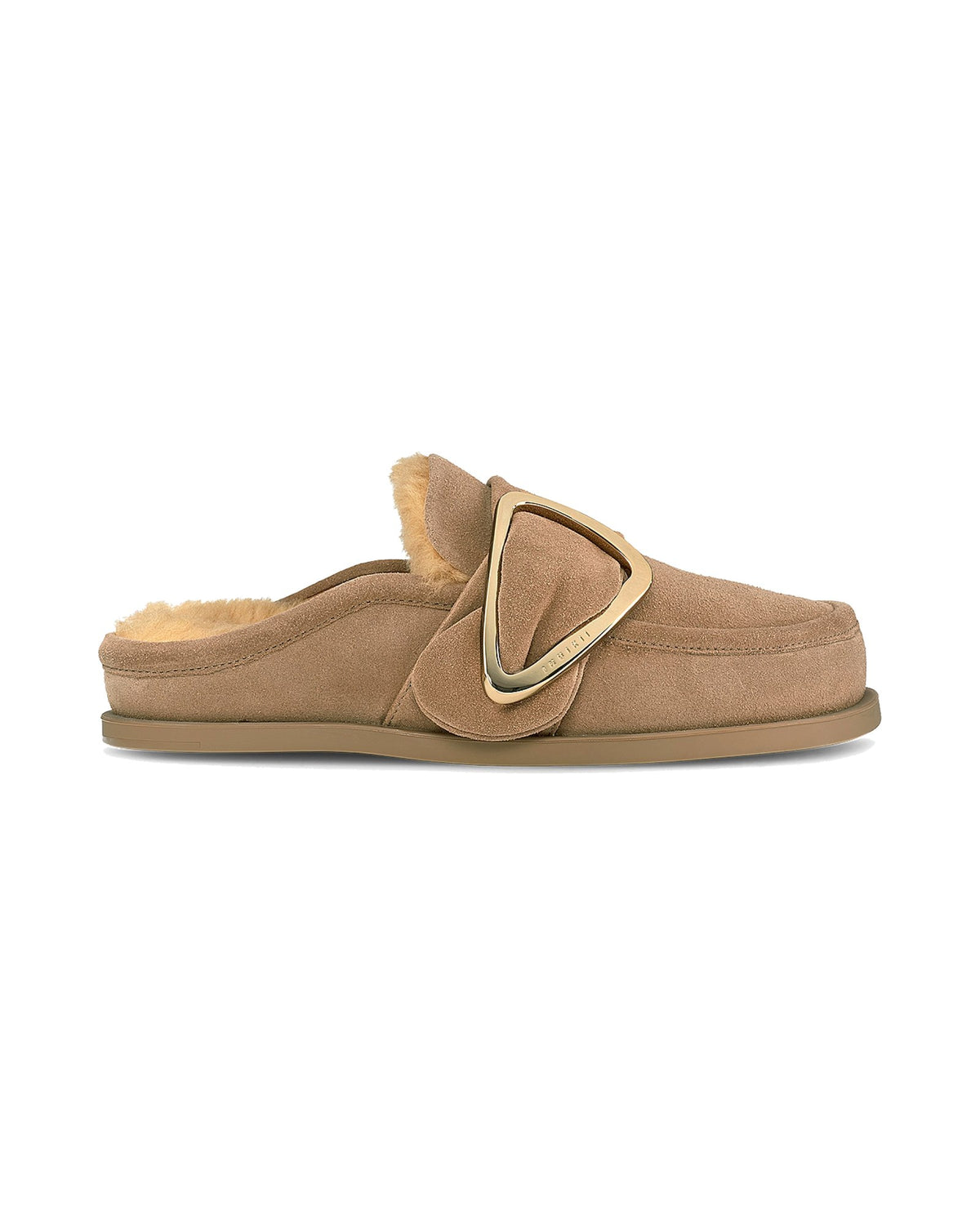 Zoccolo Inuikii Shearling Mule Soft in scamosciato foderato in lana, colore Beige, vista principale