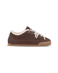 Sneakers Inuikii Tessa in scamosciato con fodera in lana, colore Marrone scuro, vista principale