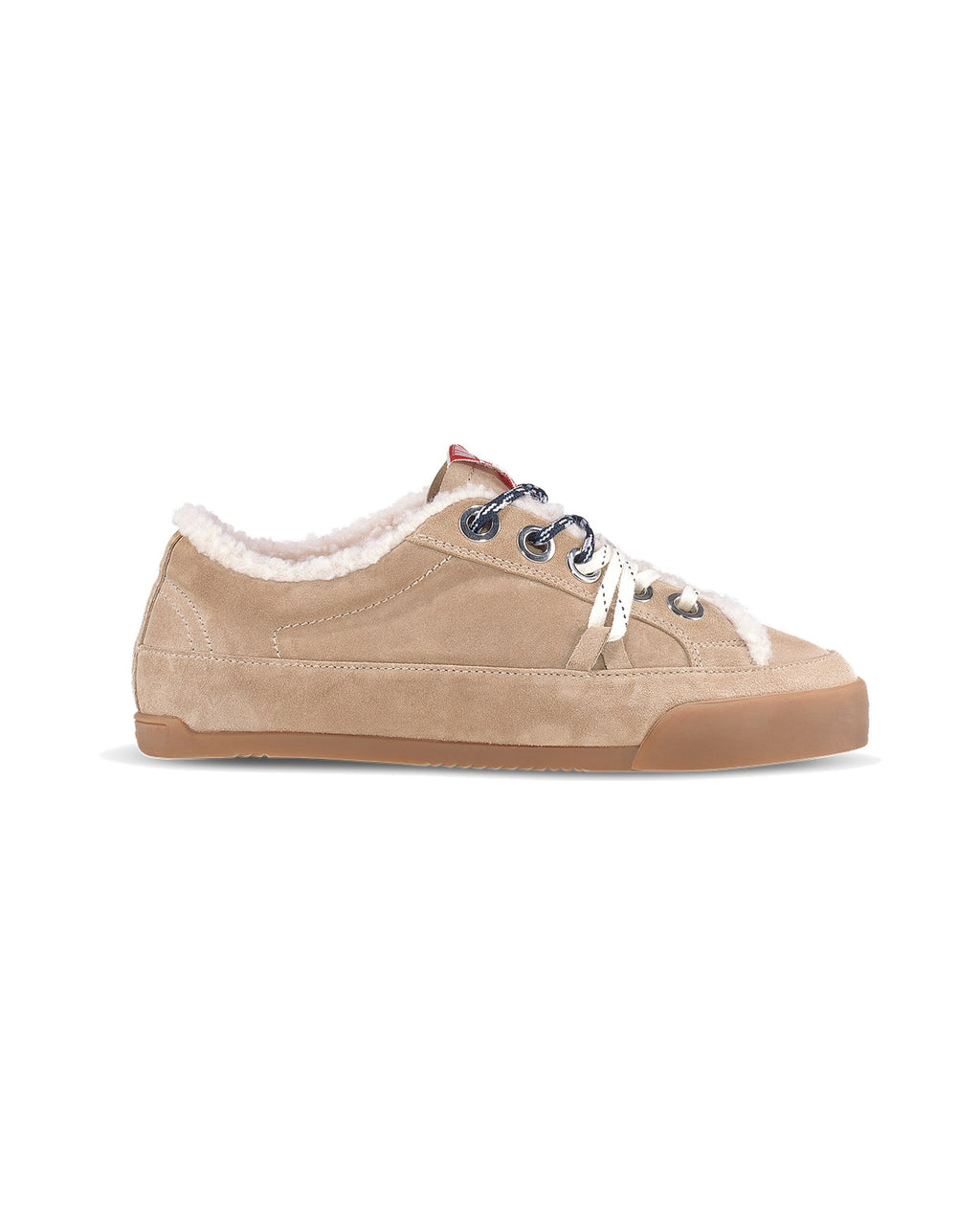 Sneakers Inuikii Tessa in scamosciato con fodera in lana, colore Beige, immagine 5 di 8