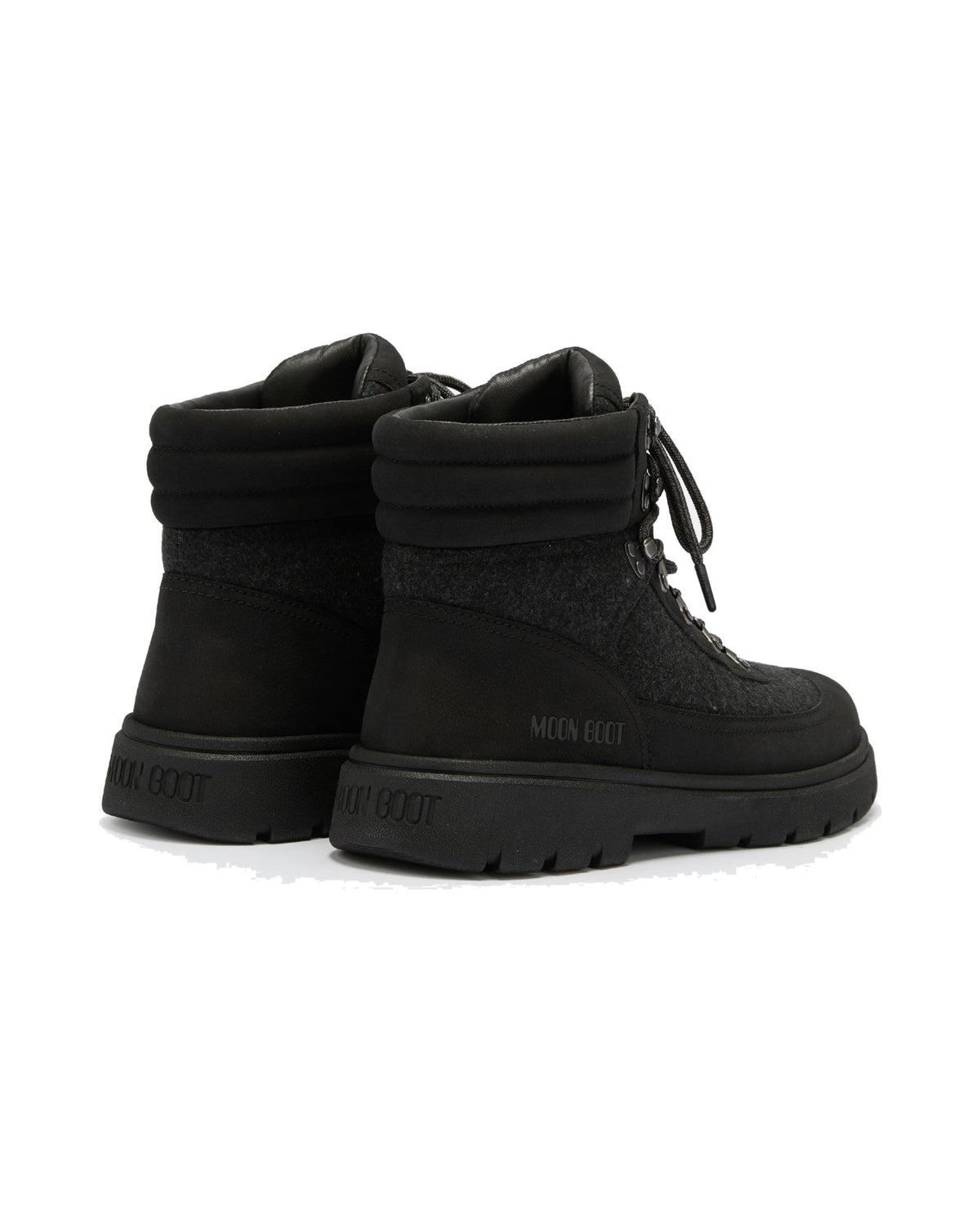 Anfibio in nubuck e feltro Moon Boot Combat Boot Felt, colore Nero, immagine 2 di 5