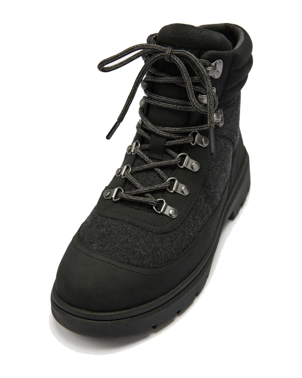 Anfibio in nubuck e feltro Moon Boot Combat Boot Felt, colore Nero, immagine 3 di 5
