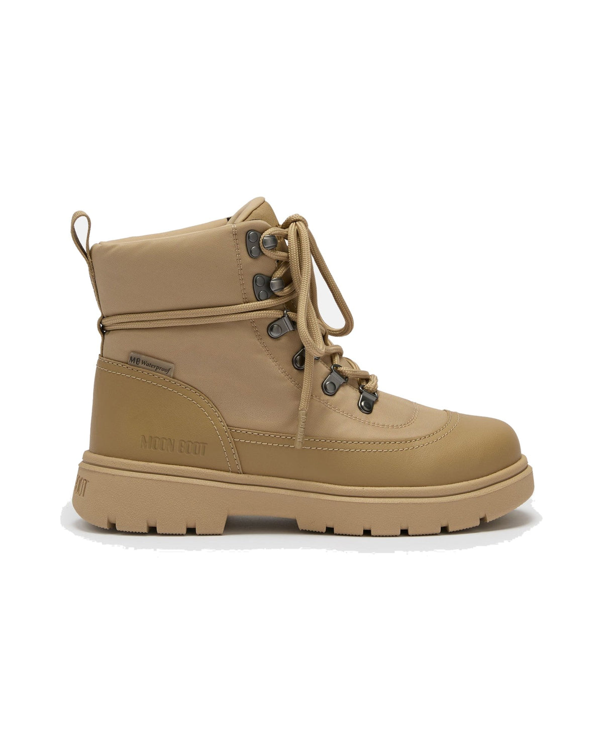 Anfibio in tessuto tecnico Moon Boot Combat Boot Nylon, colore Safari (beige), vista principale