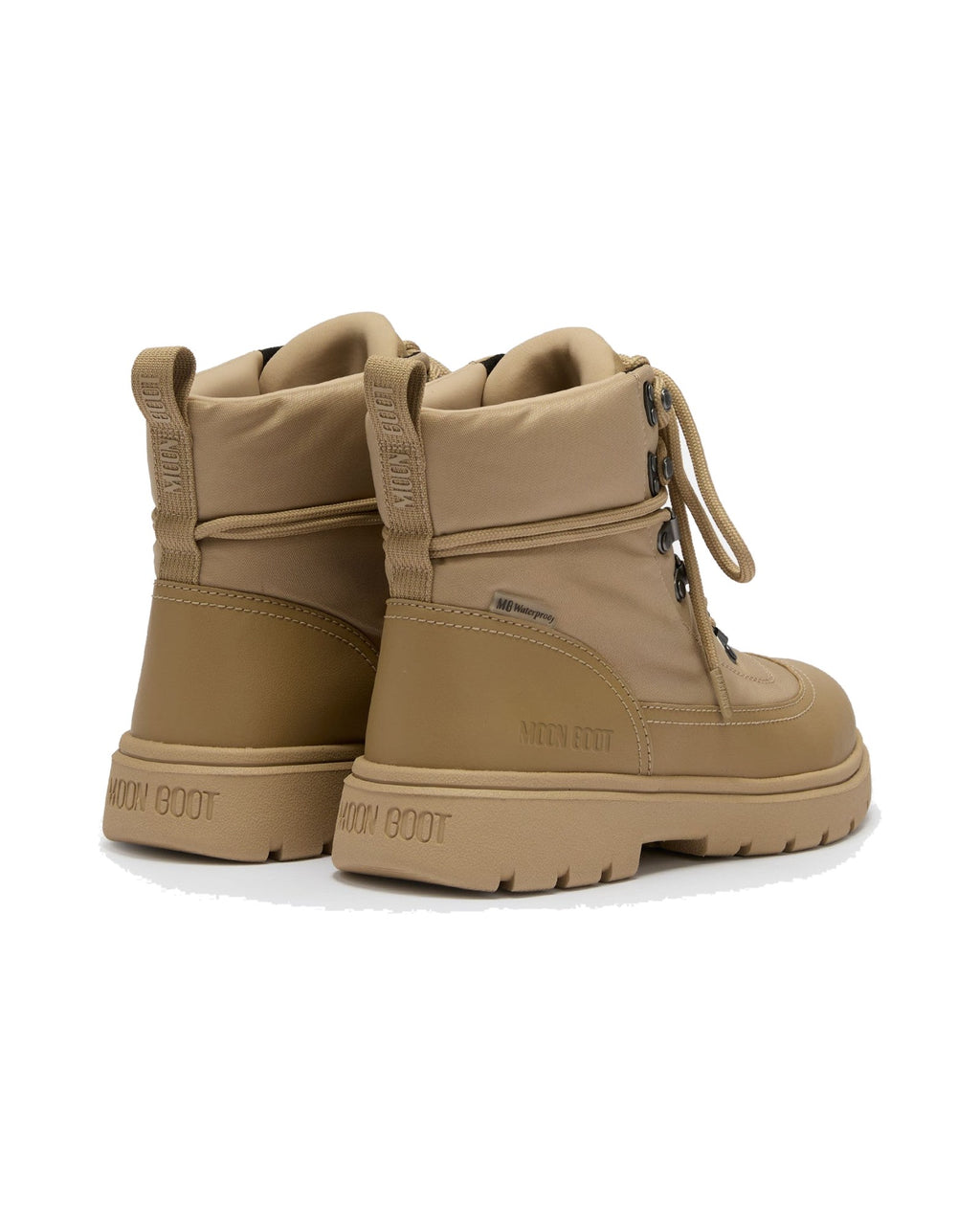 Anfibio in tessuto tecnico Moon Boot Combat Boot Nylon, colore Safari (beige), immagine 2 di 4