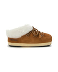 Zoccolo in scamosciato Moon Boot EVX Suede Mules, colore Cognac/Naturale, vista principale