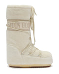 Doposci alto in fleece Moon Boot Icon Cream Fleece, colore Panna (Ice), vista principale