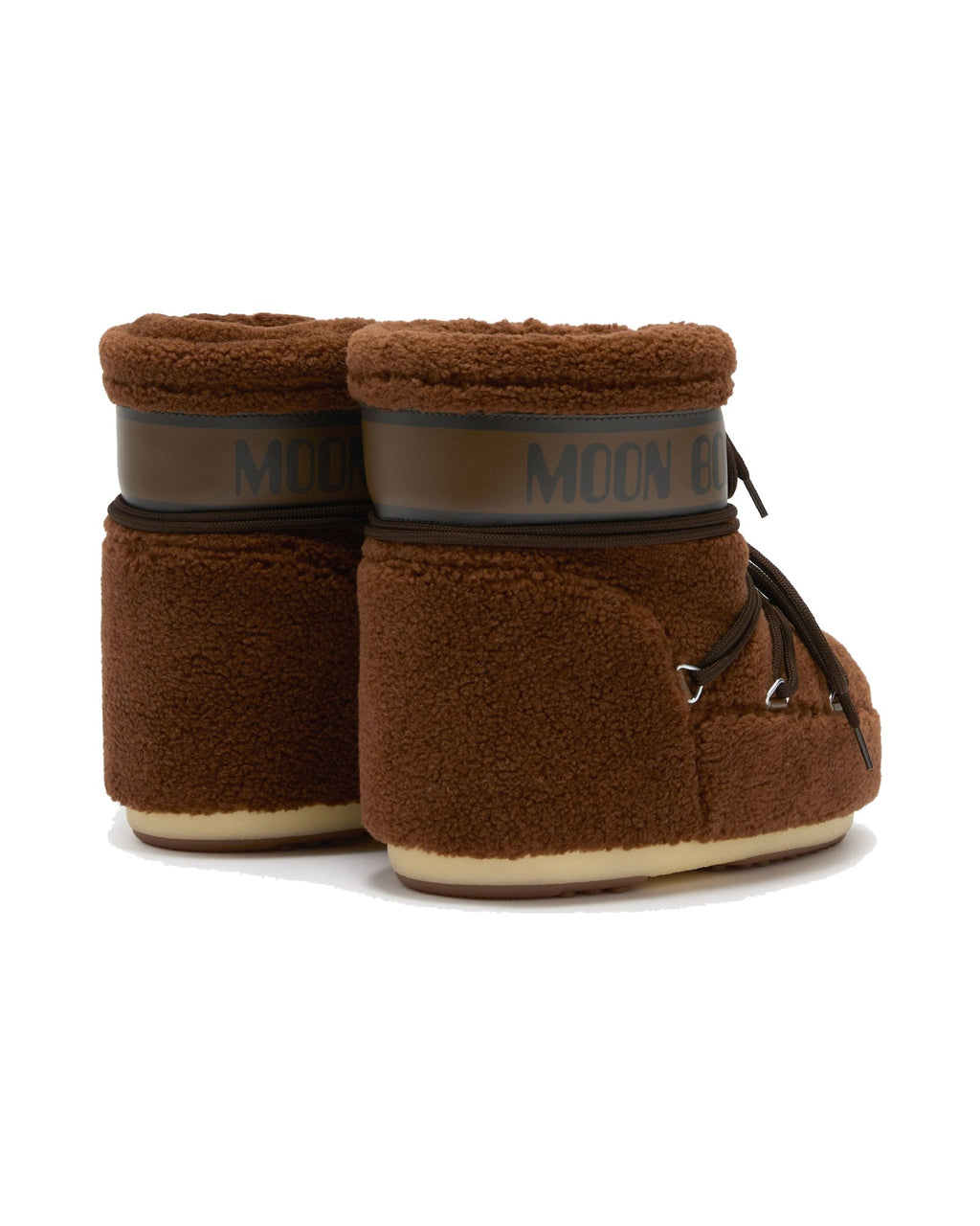 Doposci basso in pile Moon Boot Icon Low Fleece, colore Marrone, immagine 2 di 5