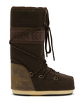 Doposci alto in feltro Moon Boot Icon Nubuck Felt, colore Marrone scuro, vista principale
