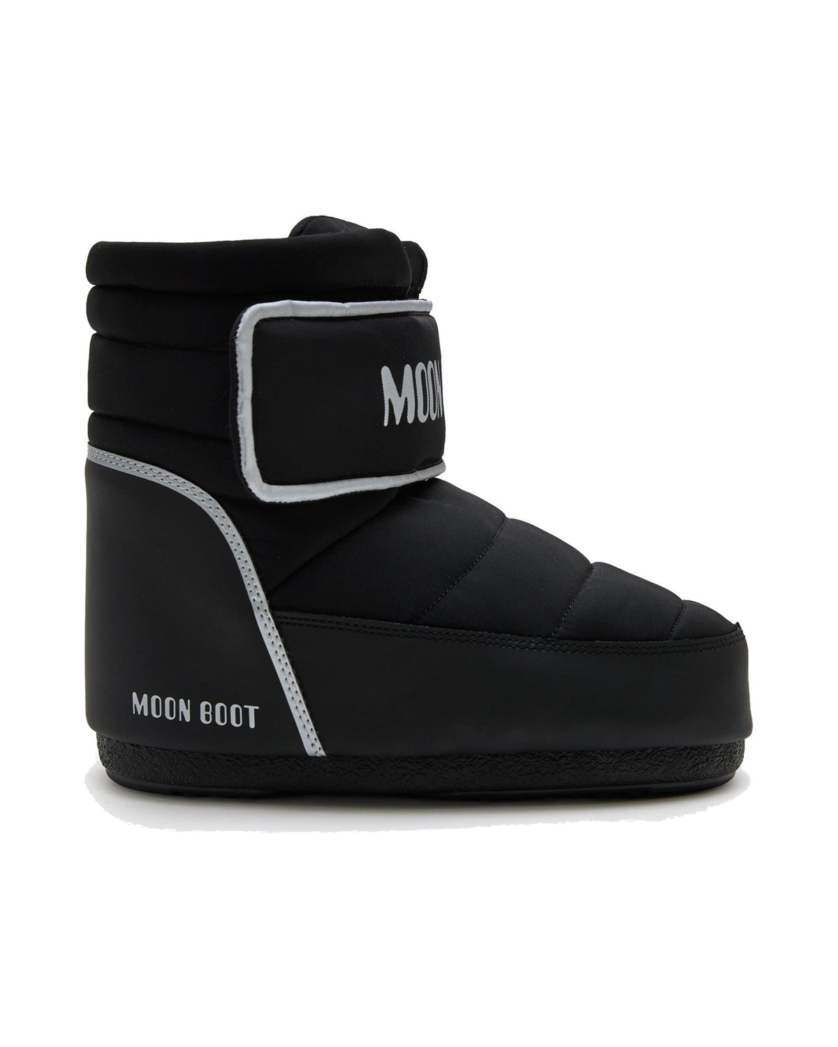 Doposci con chiusura a strappo Moon Boot Icon Strap, colore Nero, vista principale