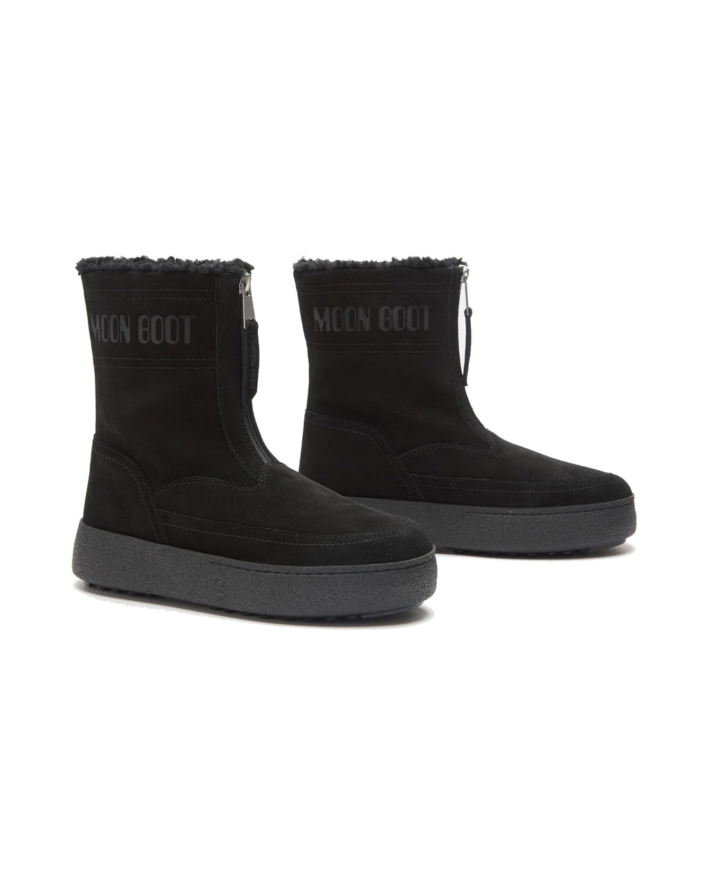 Stivale in scamosciato con zip Moon Boot Ltrack Lara, colore Nero, immagine 4 di 4