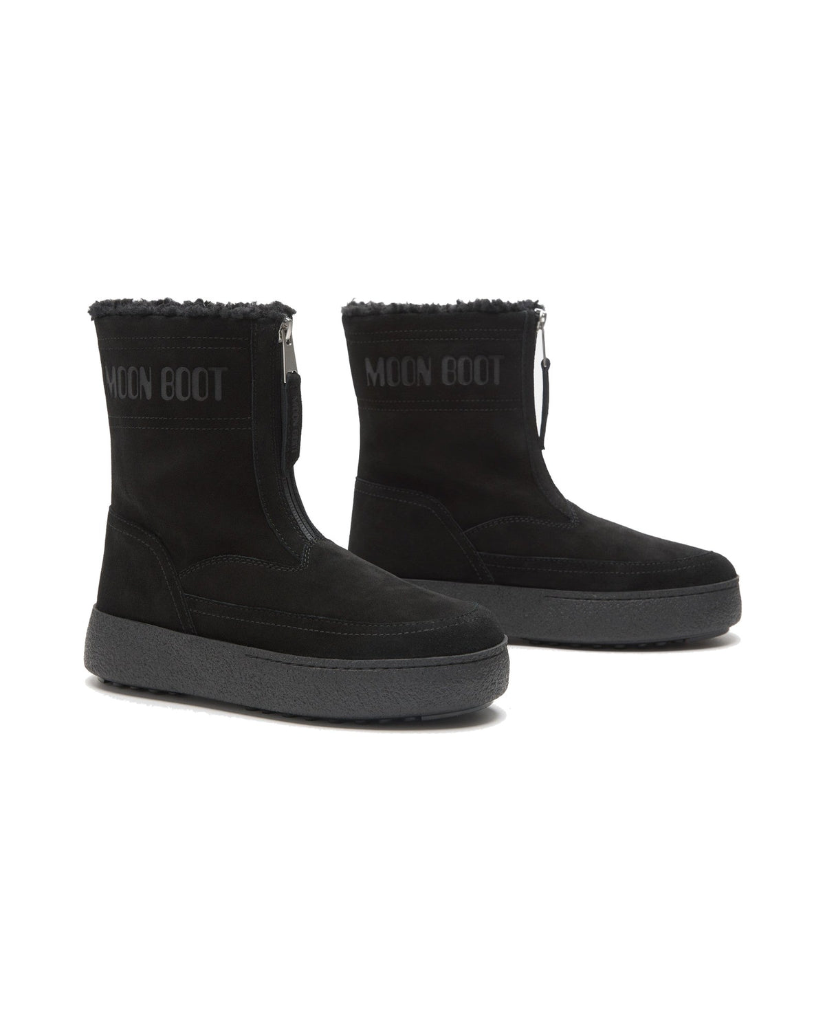 Stivale in scamosciato con zip Moon Boot Ltrack Lara, colore Nero, immagine 4 di 4