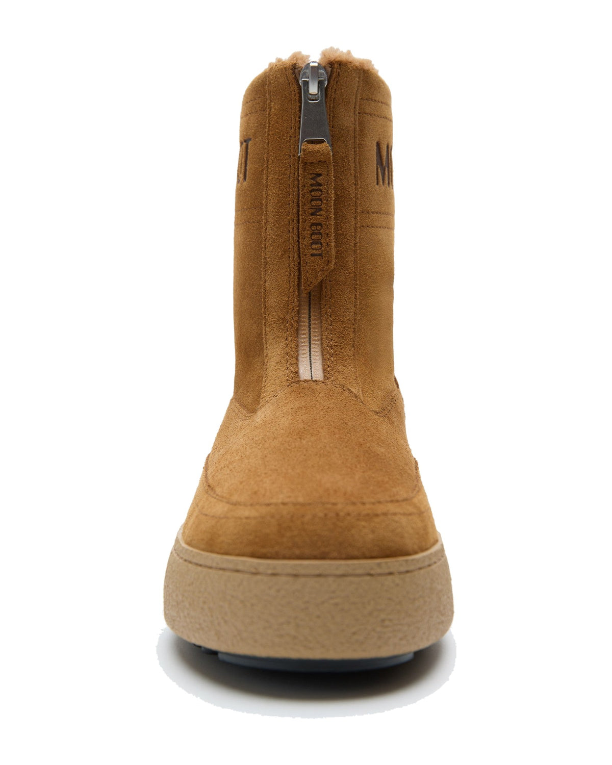 Stivale in scamosciato con zip Moon Boot Ltrack Lara, colore Cognac, immagine 3 di 4