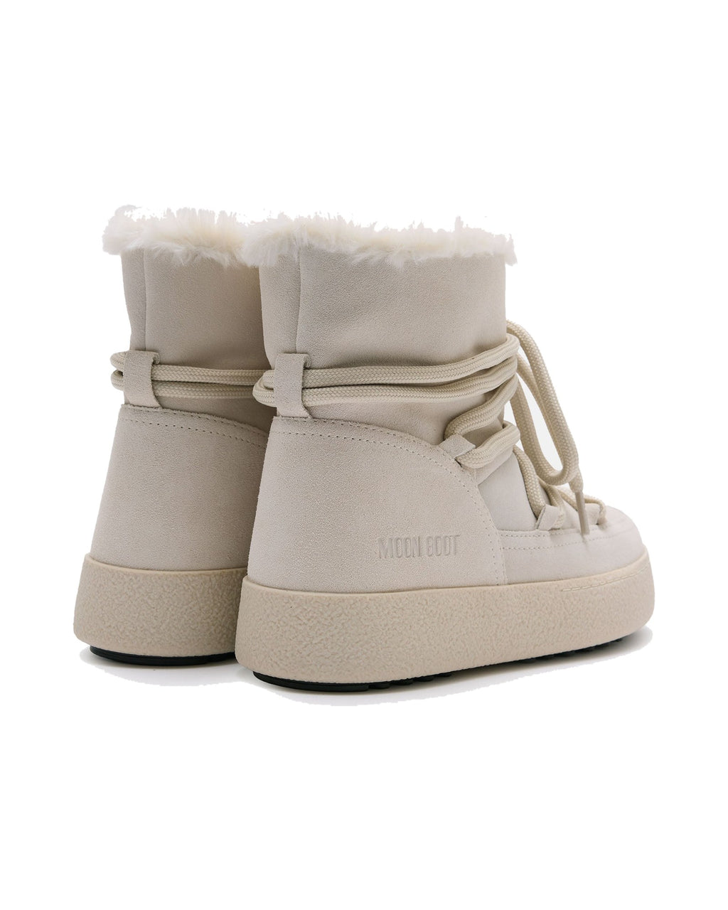 Stivale in scamosciato Moon Boot Ltrack Sofia, colore Ghiaccio (panna), immagine 2 di 5