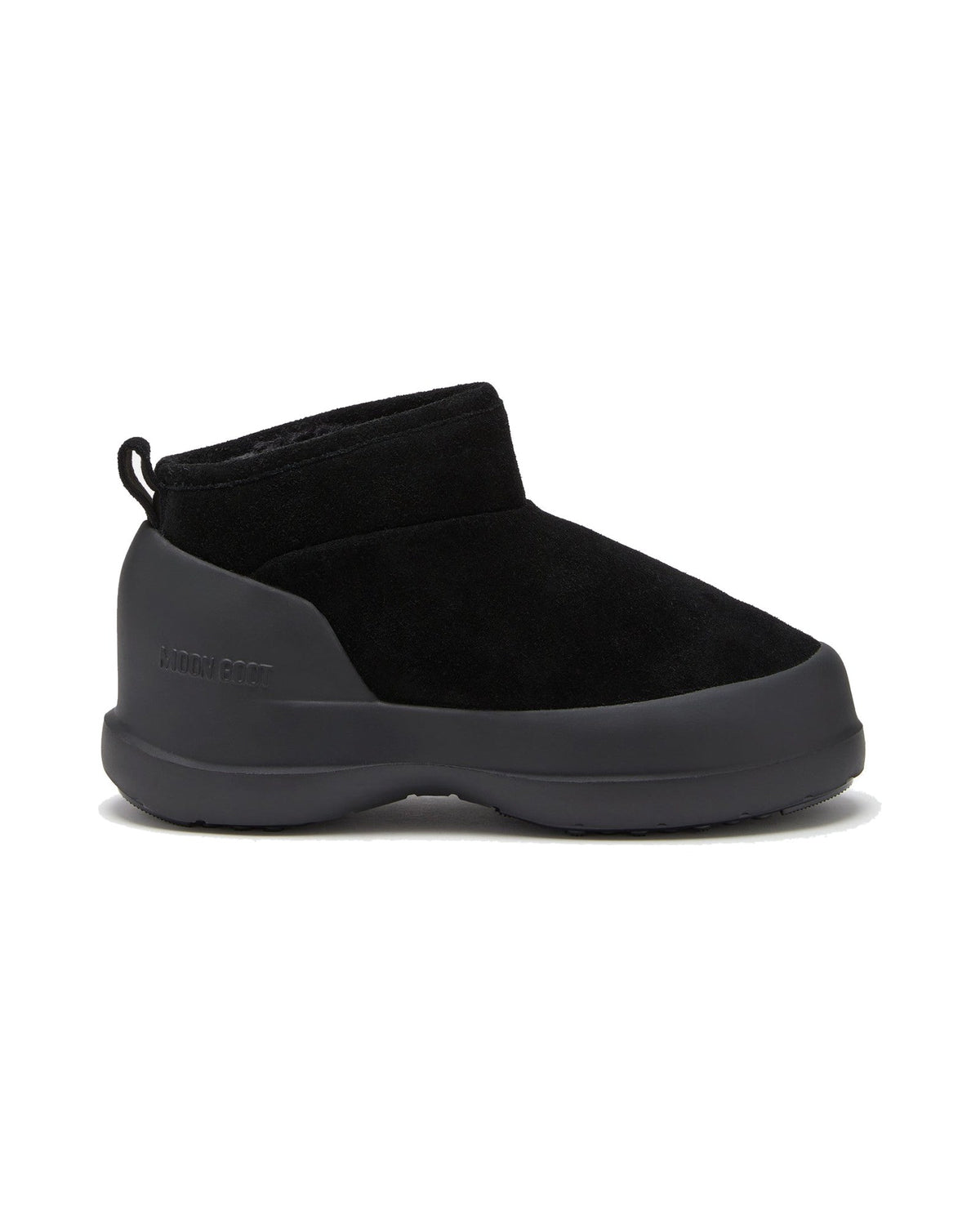 Stivaletto basso in scamosciato bovino Moon Boot Mezzaluna Low, colore Nero, vista principale