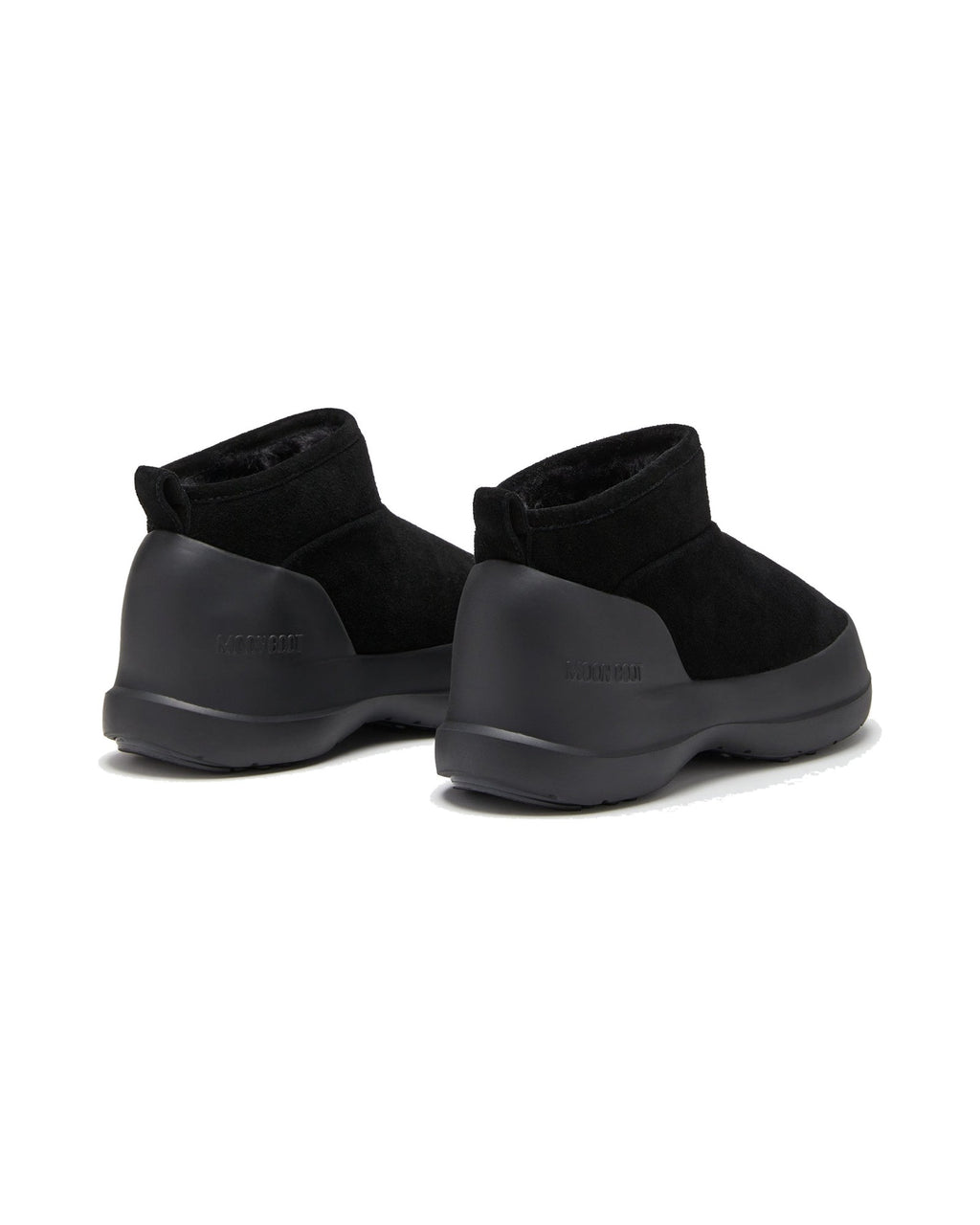 Stivaletto basso in scamosciato bovino Moon Boot Mezzaluna Low, colore Nero, immagine 2 di 4