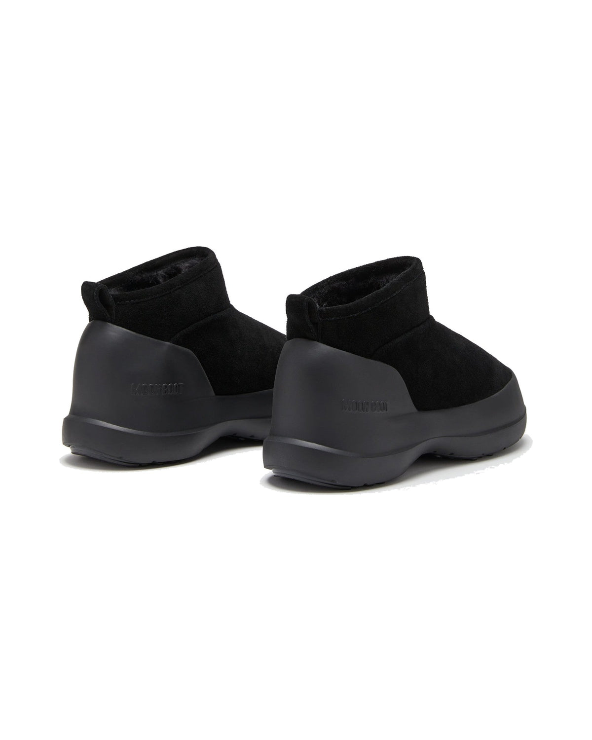 Stivaletto basso in scamosciato bovino Moon Boot Mezzaluna Low, colore Nero, immagine 2 di 4