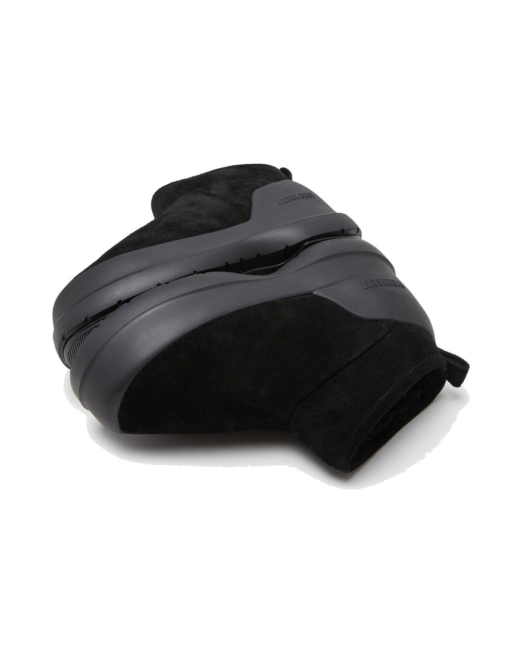 Stivaletto basso in scamosciato bovino Moon Boot Mezzaluna Low, colore Nero, immagine 3 di 4