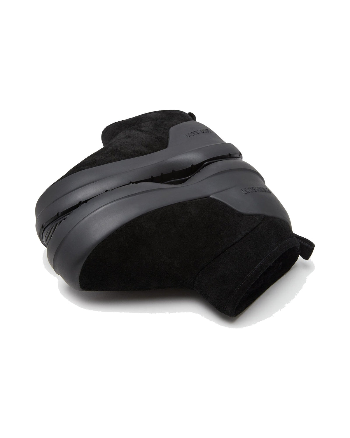 Stivaletto basso in scamosciato bovino Moon Boot Mezzaluna Low, colore Nero, immagine 3 di 4